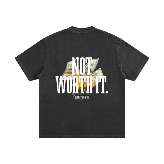 Heavyweight Vintage Washed Frayed T-Shirt