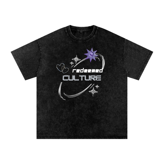 Snow Washed Oversized Redeemed Culture shirt